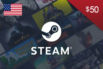 Steam Wallet Top Up - 50 USD - United States(USD)