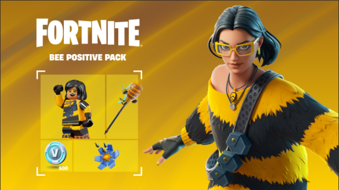 Fortnite - Bee Positive Pack Top Up - golbal