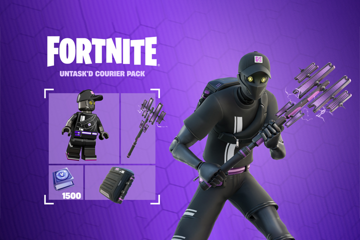 Fortnite - Untask'd Courier Pack + 1500 V-Bucks Challenge